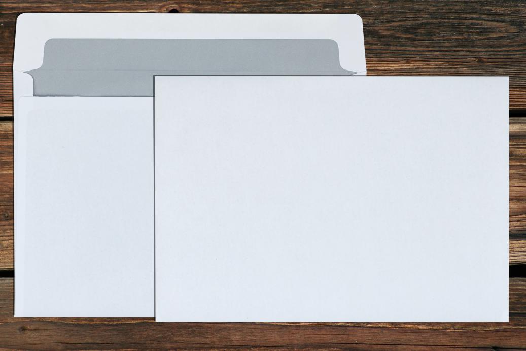 Kuvertierhüllen B5 176/250 mm Nassklebend Weiß 80 g/qm